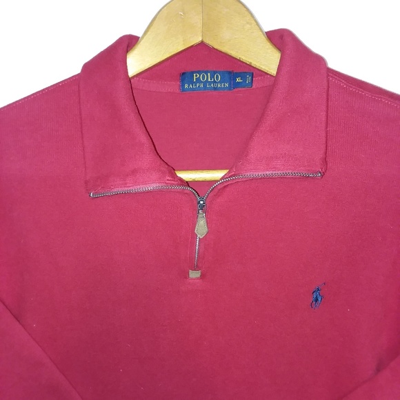 Polo Ralph Lauren Other - Polo by Ralph Lauren Red Pullover Sweatshirt Sz XL